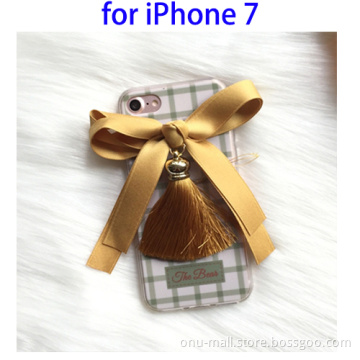Amazing 3D Bowknot Cell Phone Accessory for iPhone 7 Case TPU
